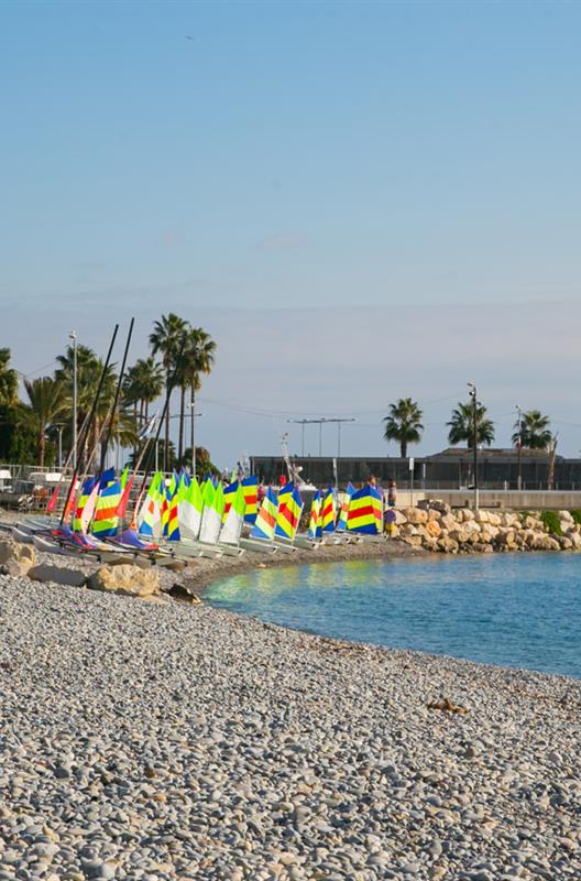 The beach and the sailing club of Cagnes sur Mer Hotel Val Duchesse
